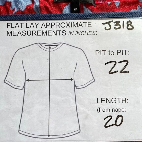 Gibson Womens Blouse Size 1X Red Floral One Shoulder Slim Ruffle Peplum Top NEW! - Picture 9 of 12